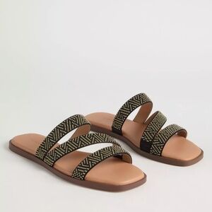 Torrid Embellished Slide Sandals SIZE 10 WW- NWT